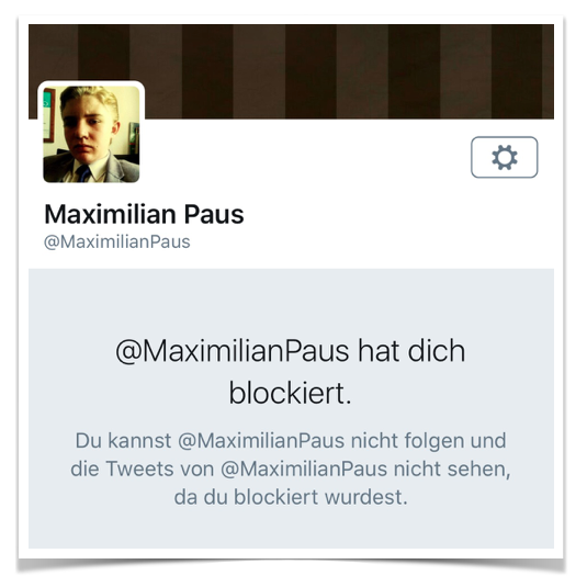 Maximilian Paus Blockade